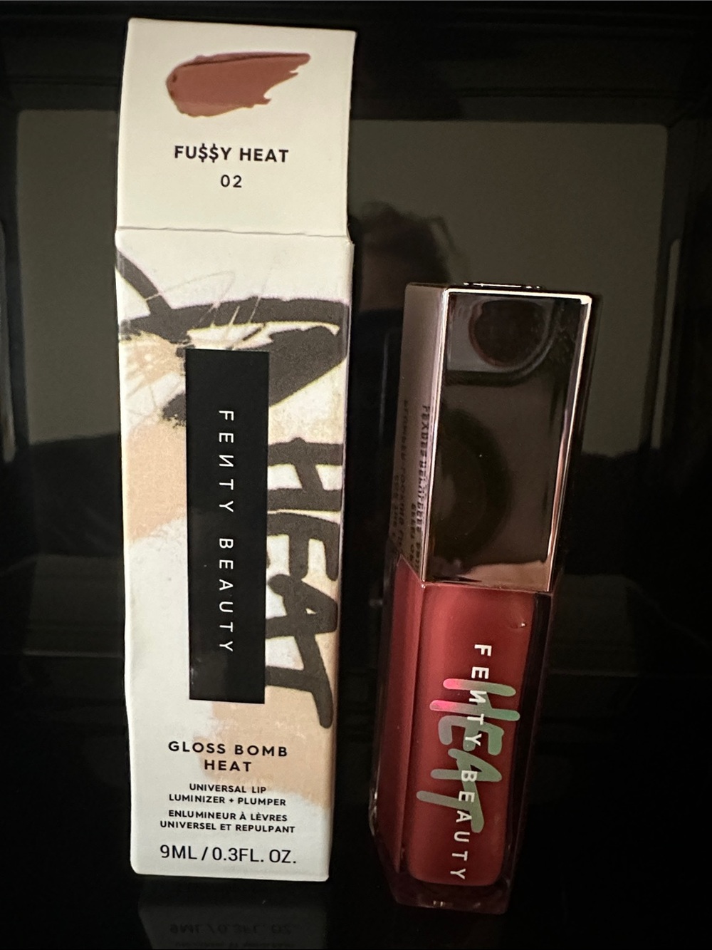Fenty Beauty Gloss Bomb Heat - Fussy Heat 02 Warm Mauve